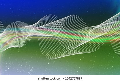 Light Blue, Green vector blurred bright template. Abstract colorful illustration with gradient. New style design for your brand book.