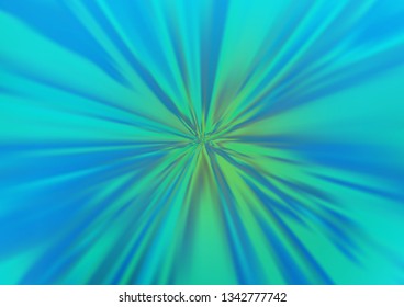 Light Blue, Green vector blurred bright background. Creative illustration in halftone style with gradient. Brand new style for your business design.