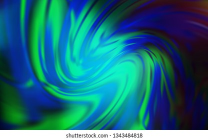 Light Blue, Green vector blurred shine abstract template. Creative illustration in halftone style with gradient. The best blurred design for your business.