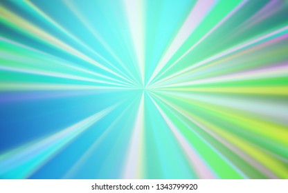 Light Blue, Green vector blurred bright template. Glitter abstract illustration with gradient design. Background for designs.