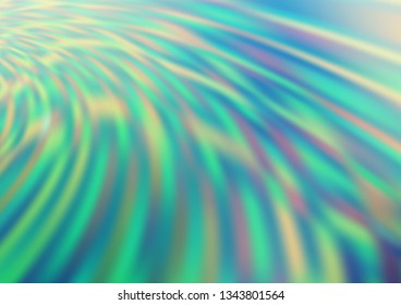 Light Blue, Green vector blurred shine abstract background. Colorful illustration in blurry style with gradient. The elegant pattern for brand book.