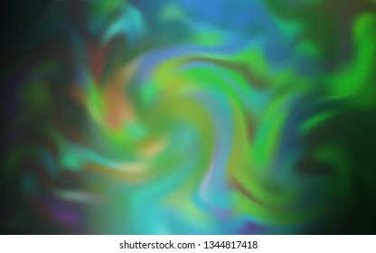 Light Blue, Green vector blurred shine abstract template. New colored illustration in blur style with gradient. Smart design for your work.