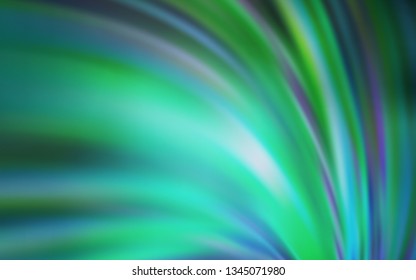 Light Blue, Green vector blurred bright template. A completely new colored illustration in blur style. New style for your business design.