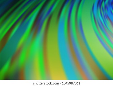Light Blue, Green vector blurred and colored background. Creative illustration in halftone style with gradient. The blurred design can be used for your web site.