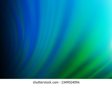 Light Blue, Green vector blurred shine abstract template. A completely new color illustration in a bokeh style. The template for backgrounds of cell phones.