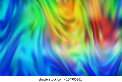 Light Blue, Green vector blurred shine abstract template. A completely new colored illustration in blur style. Elegant background for a brand book.