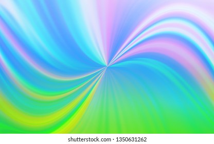 Light Blue, Green vector blurred shine abstract template. Colorful illustration in abstract style with gradient. New style for your business design.