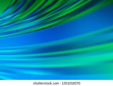 Light Blue, Green vector blurred bright template. Colorful illustration in abstract style with gradient. A new texture for your design.