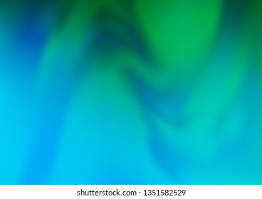 Light Blue, Green vector blurred bright template. Colorful abstract illustration with gradient. A completely new template for your design.