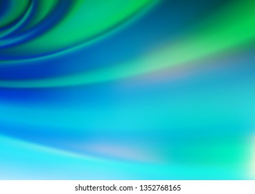 Light Blue, Green vector blurred bright template. Colorful illustration in blurry style with gradient. A completely new design for your business.