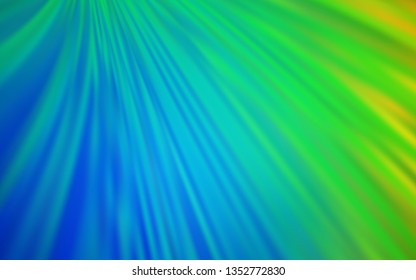 Light Blue, Green vector blurred shine abstract template. New colored illustration in blur style with gradient. Completely new design for your business.