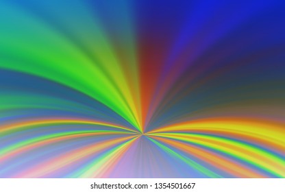 Light Blue, Green vector blurred shine abstract template. Creative illustration in halftone style with gradient. New way of your design.