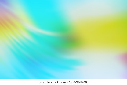 Light Blue, Green vector blurred bright texture. Glitter abstract illustration with gradient design. Elegant background for a brand book.