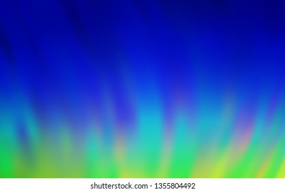 Light Blue, Green vector blurred bright template. Colorful illustration in abstract style with gradient. Smart design for your work.