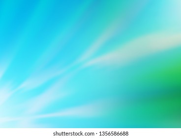 Light Blue, Green vector blurred shine abstract pattern. Colorful illustration in abstract style with gradient. The best blurred design for your business.