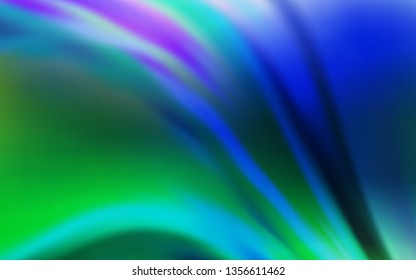 Light Blue, Green vector blurred bright texture. Shining colored illustration in smart style. Smart design for your work.