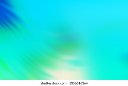 Light Blue, Green vector blurred bright template. An elegant bright illustration with gradient. Background for designs.