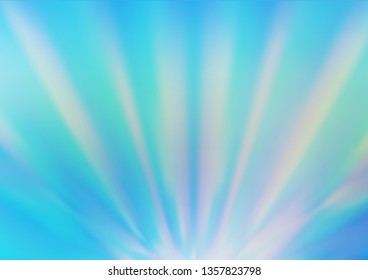 Light Blue, Green vector blurred shine abstract pattern. Creative illustration in halftone style with gradient. The template for backgrounds of cell phones.