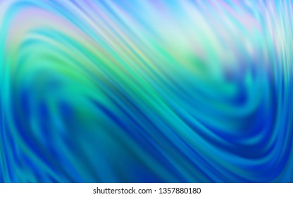Light Blue, Green vector blurred shine abstract template. New colored illustration in blur style with gradient. New design for your business.