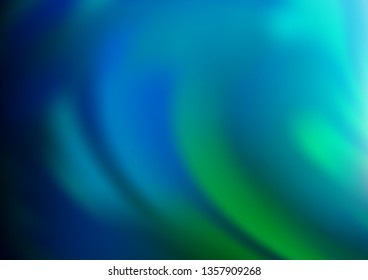 Light Blue, Green vector blurred shine abstract pattern. Colorful illustration in blurry style with gradient. The template can be used for your brand book.