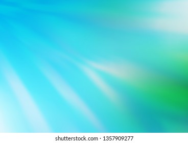 Light Blue, Green vector blurred bright background. An elegant bright illustration with gradient. A completely new template for your design.