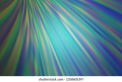 Light Blue, Green vector blurred shine abstract texture. New colored illustration in blur style with gradient. New style for your business design.
