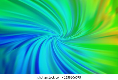 Light Blue, Green vector blurred bright pattern. Glitter abstract illustration with gradient design. Background for a cell phone.