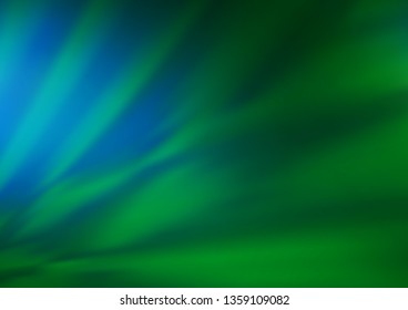 Light Blue, Green vector blurred shine abstract background. Modern geometrical abstract illustration with gradient. The template can be used for your brand book.