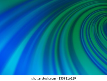 Light Blue, Green vector blurred shine abstract template. Creative illustration in halftone style with gradient. The template for backgrounds of cell phones.