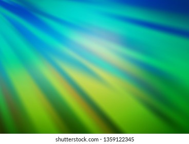 Light Blue, Green vector blurred bright template. Colorful abstract illustration with gradient. A completely new template for your design.