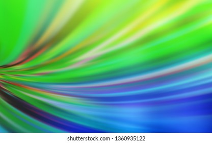 Light Blue, Green vector blurred template. An elegant bright illustration with gradient. Blurred design for your web site.