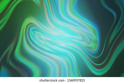 Light Blue, Green vector blurred background. Creative illustration in halftone style with gradient. Elegant background for a brand book.
