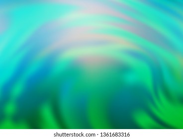 Light Blue, Green vector blurred background. Colorful illustration in blurry style with gradient. A new texture for your design.