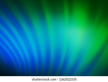 Light Blue, Green vector blurred shine abstract background. Colorful illustration in abstract style with gradient. The template for backgrounds of cell phones.
