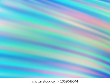Light Blue, Green vector blurred shine abstract template. An elegant bright illustration with gradient. The template for backgrounds of cell phones.