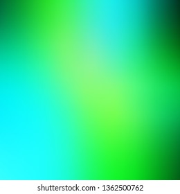 Light Blue, Green vector blurred colorful template. Abstract illustration with gradient blur design. Best design for your business.