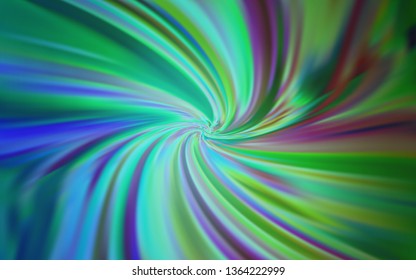 Light Blue, Green vector blurred shine abstract texture. Creative illustration in halftone style with gradient. New design for your business.