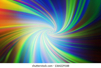 Light Blue, Green vector blurred shine abstract background. Creative illustration in halftone style with gradient. Background for designs.