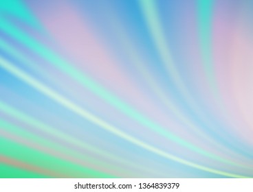 Light Blue, Green vector blurred shine abstract template. Modern geometrical abstract illustration with gradient. The template for backgrounds of cell phones.