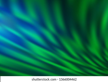 Light Blue, Green vector blurred bright background. A completely new color illustration in a bokeh style. A new texture for your design.