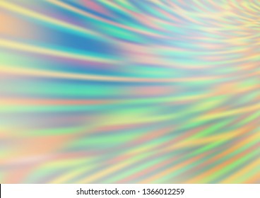 Light Blue, Green vector blurred bright template. Colorful illustration in abstract style with gradient. The template can be used for your brand book.