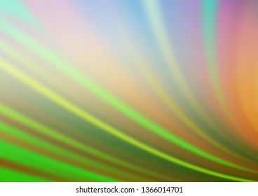 Light Blue, Green vector blurred shine abstract template. A vague abstract illustration with gradient. A new texture for your design.