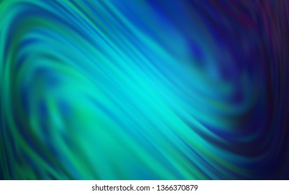 Light Blue, Green vector blurred bright pattern. Creative illustration in halftone style with gradient. Smart design for your work.