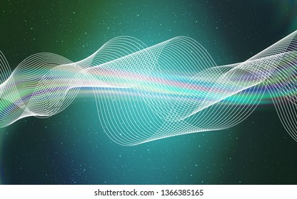 Light Blue, Green vector blurred shine abstract background. An elegant bright illustration with gradient. Background for designs.