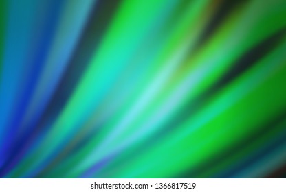 Light Blue, Green vector blurred bright template. Colorful illustration in abstract style with gradient. Smart design for your work.