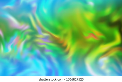 Light Blue, Green vector blurred bright pattern. Creative illustration in halftone style with gradient. Blurred design for your web site.