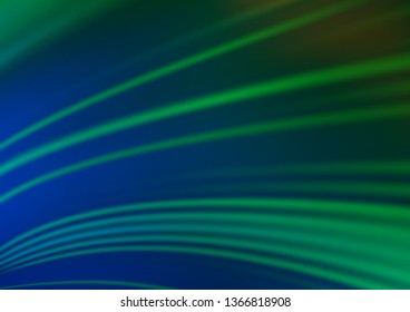 Light Blue, Green vector blurred bright background. Modern geometrical abstract illustration with gradient. The template for backgrounds of cell phones.
