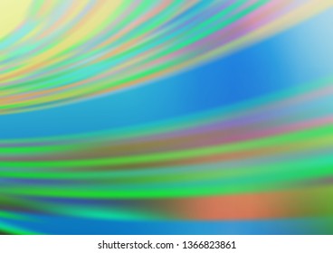 Light Blue, Green vector blurred shine abstract background. Colorful illustration in abstract style with gradient. The blurred design can be used for your web site.