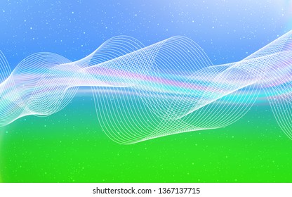Light Blue, Green vector blurred template. An elegant bright illustration with gradient. New style for your business design.