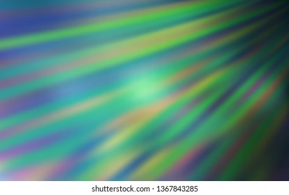 Light Blue, Green vector blurred template. Creative illustration in halftone style with gradient. New way of your design.